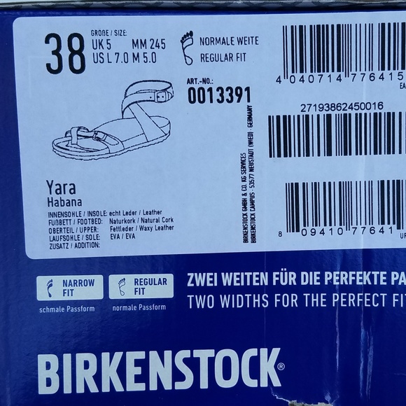 New Birkenstock Yara Habana Leather Sandals - Picture 7 of 7